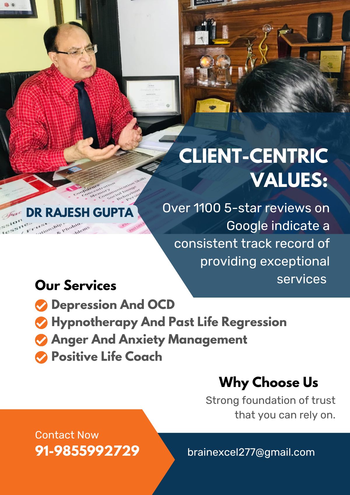 Session Benefits with Dr Rajesh Gupta